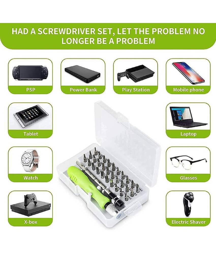 Tools hardware 32-in-1 Mini Screwdrivers Set with Case, Precision Screwdriver Kit, 32 in 1 Magnetic Repair Tool Kit
