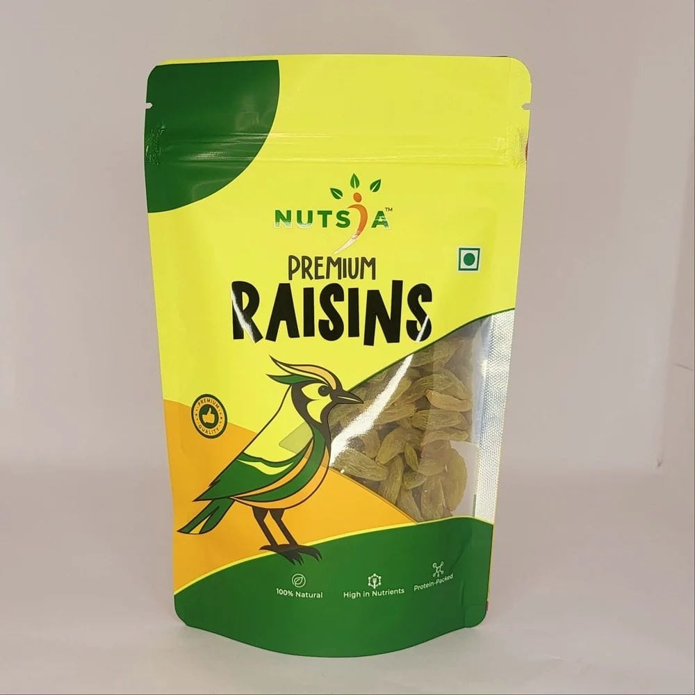 Nutsia Premium Seedless Green Raisins - 200g