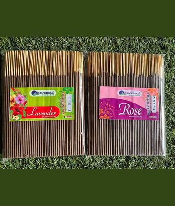 arovedika Incense Stick Lavender,Rose 500 gm ( Pack of 1 )