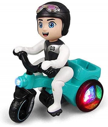 FEDIFU  Electric Tricycle | Bicycle Stunt Toy for Kids with 360 Degree Rotating Stunt