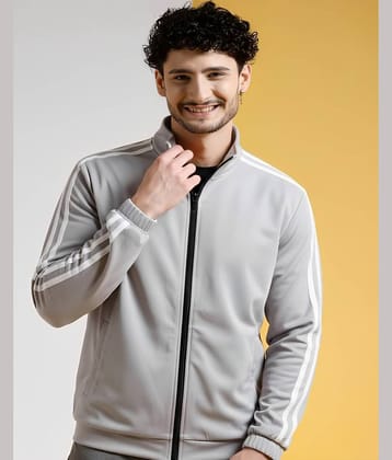 PLUS PARADISE Polyester Men's Windcheater Jacket - Grey ( Pack of 1 )