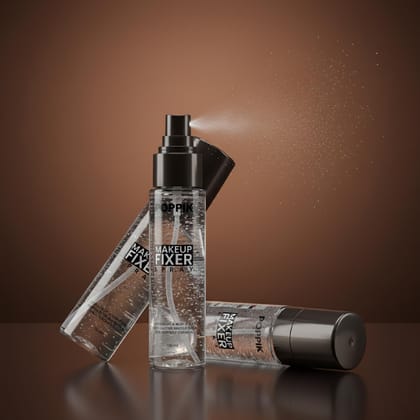 POPPIK Makeup Fixer Spray, 100ml, Long-Lasting 8-Hour Hold, Fine Mist with Natural Dewy Finish.
