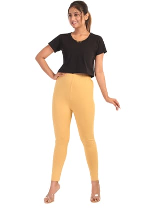 003AFR 4Cats Free Size Royal Ankle Cut Leggings - Tussar