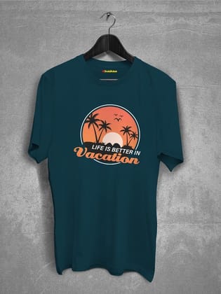 Life Is Better In VactionT-shirt-Petrol Blue / XS