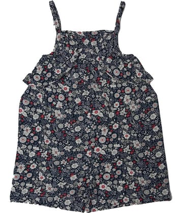 KABOOS Girls Cotton Jumpsuit ( Blue )