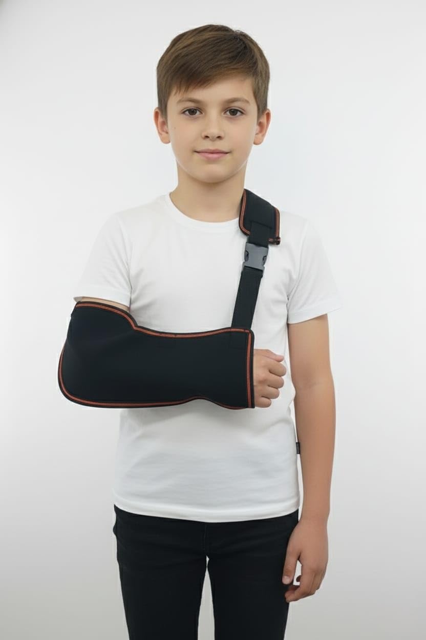 FAIRBIZPS Arm Sling | Arm Support for Kids | Lightweight & Adjustable Child Arm Brace for Injuries, Fractures, Sprains � Comfortable Sling for Boys & Girls