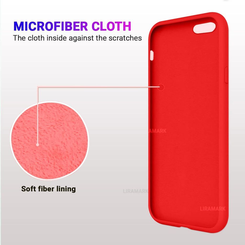 LIRAMARK Liquid Silicone Soft Back Cover Case for Apple iPhone 6 Plus / 6S Plus