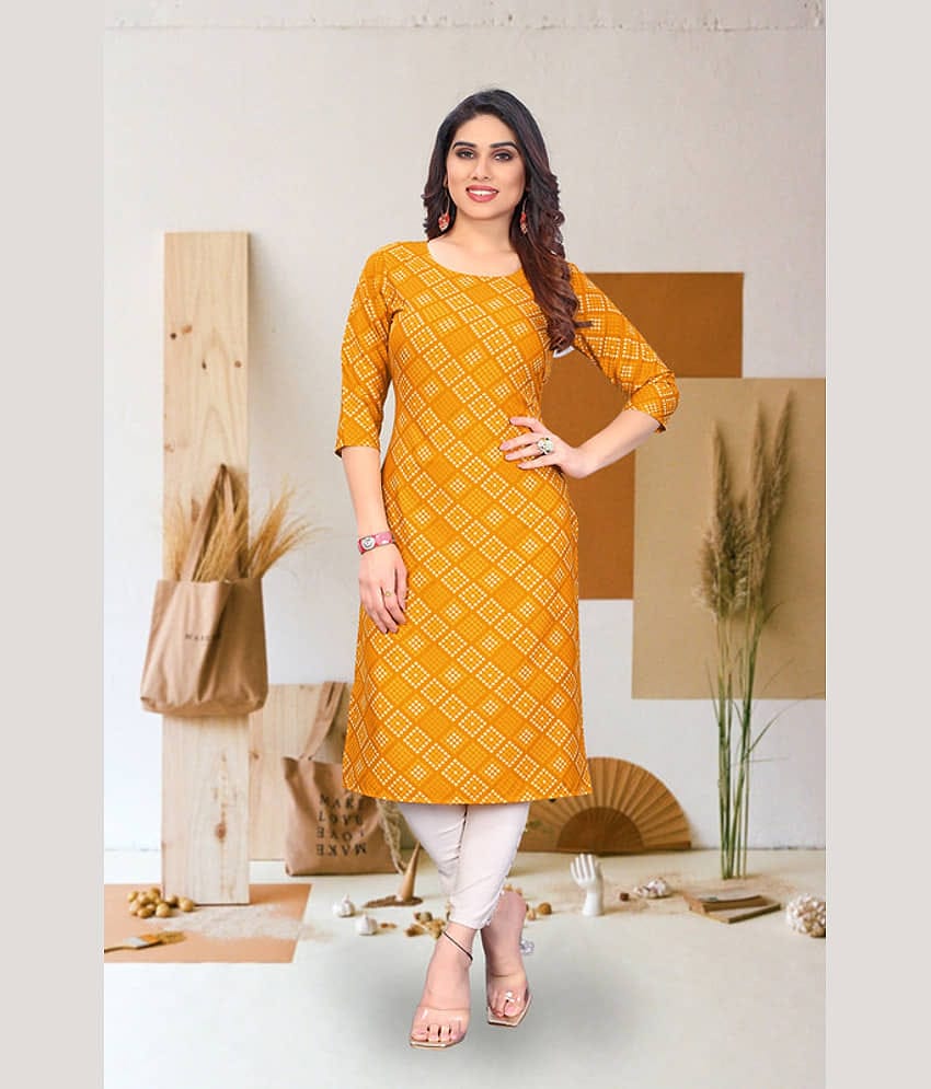 KETAKI FASHION Pack of 1 Crepe Printed Straight Women's Kurti - ( Multicolor )
