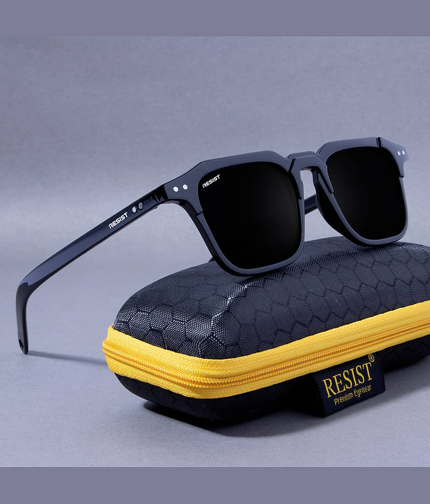 RESIST EYEWEAR Black Square Sunglasses ( Pack of 1 )