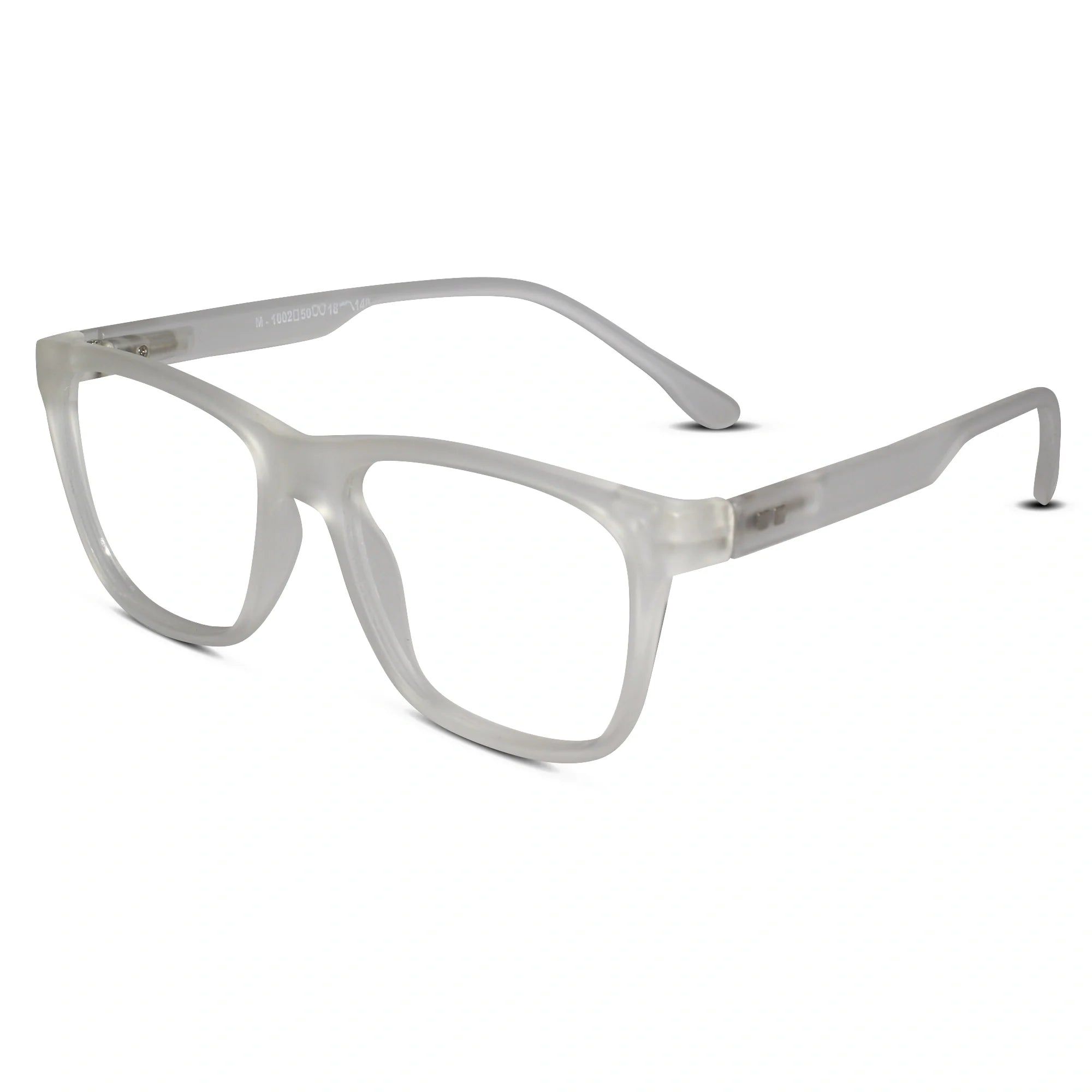 Urban Matte-Icy White Transparent Eyeglasses & Computer Glasses For Men & Women LKE1G1001-WHT