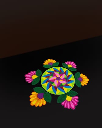 Ready To Use Rangoli 1 Set Each