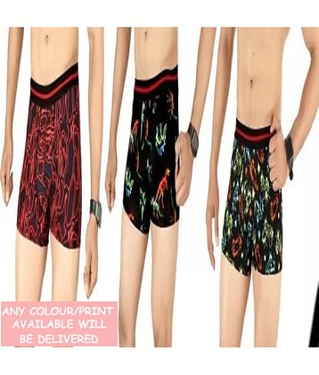 CAVENDRES Pack of 3 Nylon Trunks For Men's ( Multicolor1 )