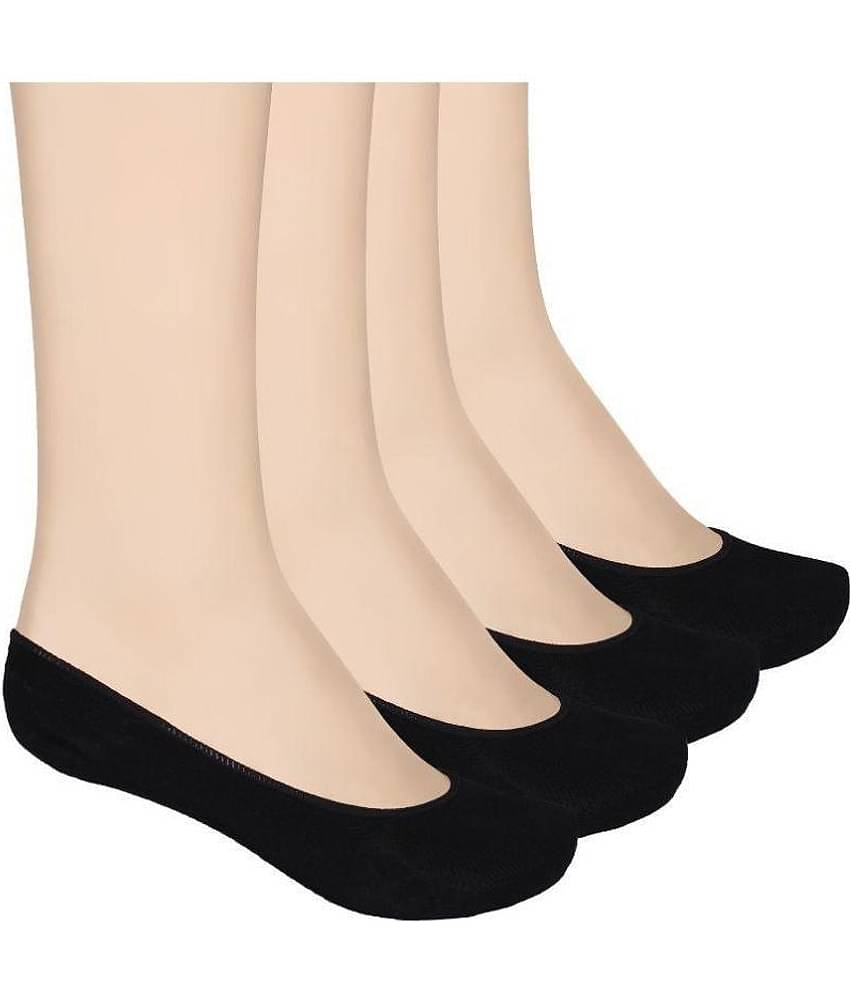 Tahiro Black Cotton Socks - Pack of 4