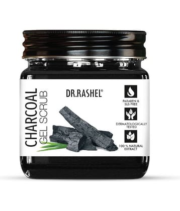 DR.RASHEL CHARCOAL FACE and BODY GEL scrub For MEN and WOMEN (380 ml , Pack of 1)