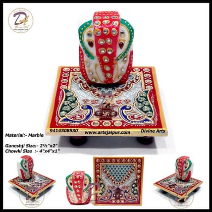 Marble Chowki Ganesha