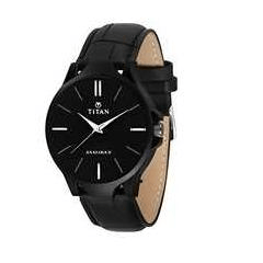 Men's Analog Leather Watch Free Size