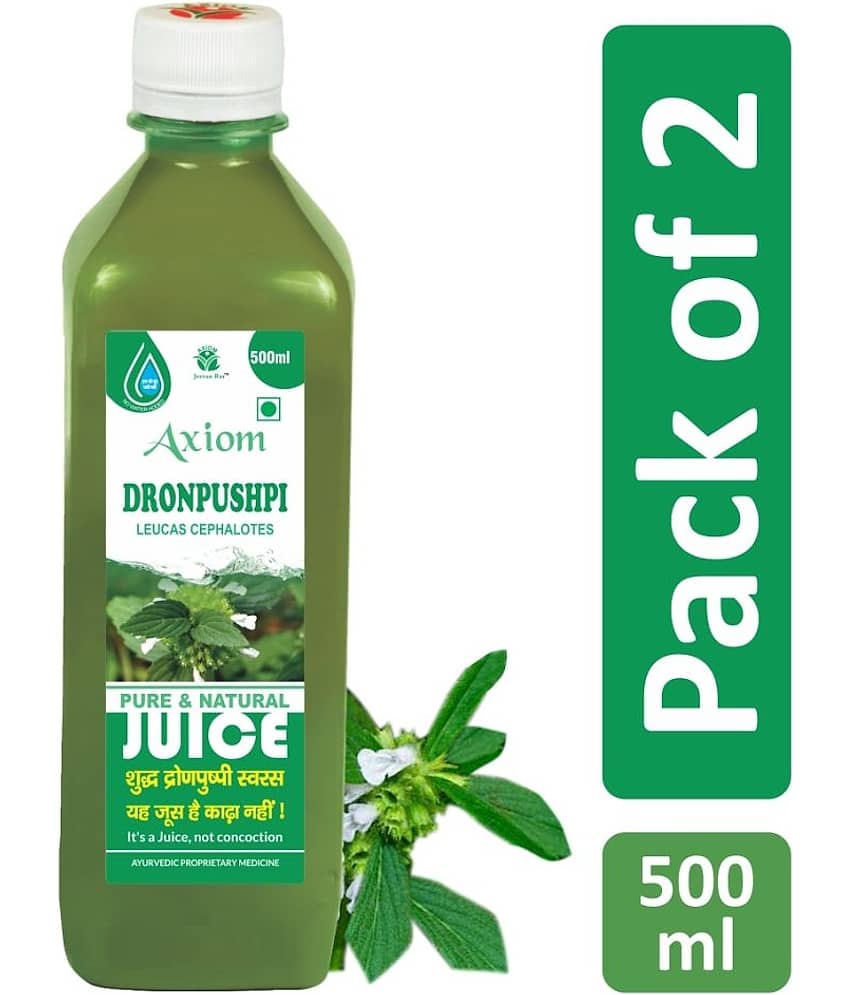 Axiom Dronpushpi juice 500ml (Pack of 2)|100% Natural WHO-GLP,GMP,ISO Certified Product