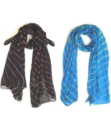 Apratim Multicoloured Chiffon Leheria Dupatta