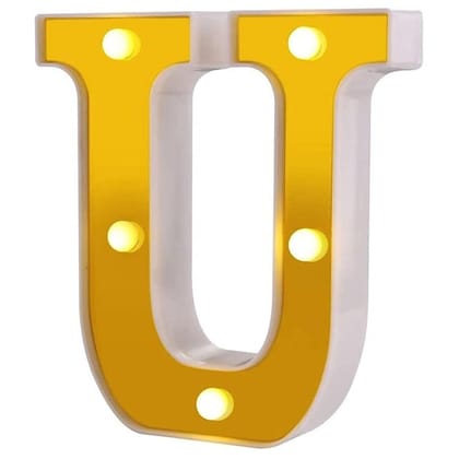 LED Golden Marquee Alphabet U-1PC