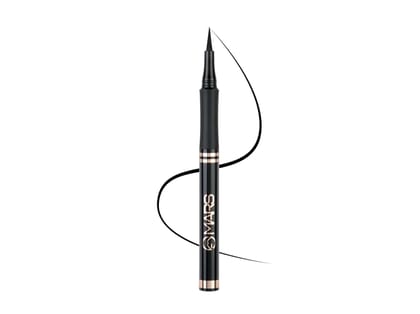 MARS Smudge Proof Liquid Pen Eyeliner with Ultra Fine Tip, Matte Finish & Waterproof 1.5g - JET BLACK MARS Smudge Proof Liquid Pen Eyeliner with Ultra Fine Tip, Matte Finish & Waterproof 1.5g - JET BLACK