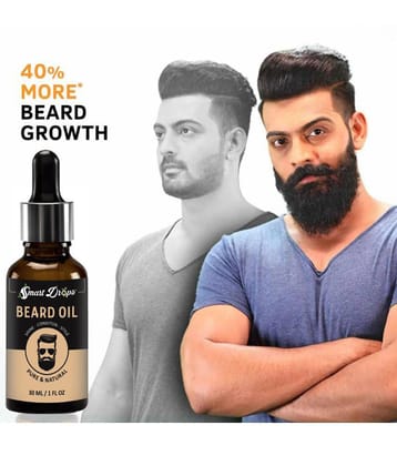 Smartdrops 30mL Promotes Beard Growth Beard Oil ( Pack of 1 )