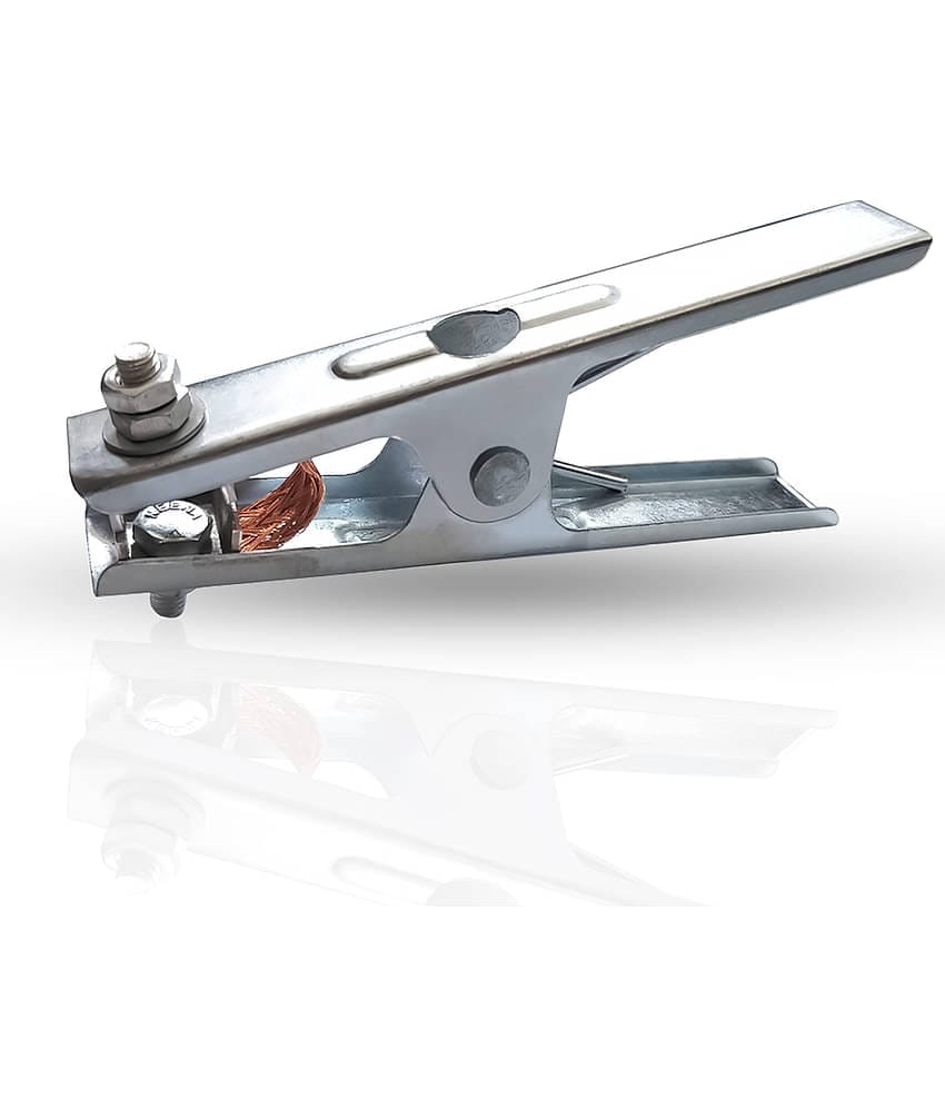"Laxmi EARTH CLAMP WITH STEEL FITTINGS 400 AMP. FOR WELDING AND HOLDING PURPOSE One-handed Clamp