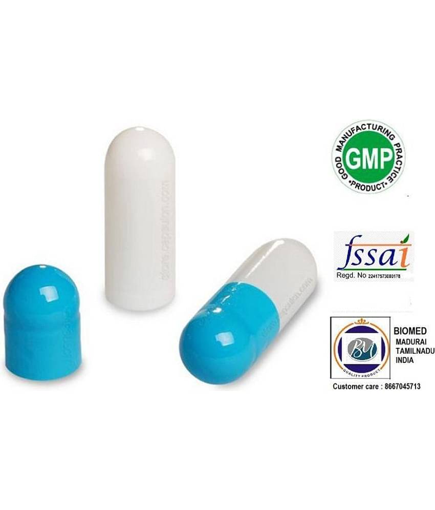 BioMed Empty Gelatin Capsules skyblue/white size 00 Capsule 1000 no.s