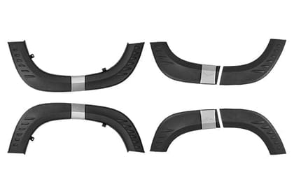 Maruti Suzuki Wheel Arch Kit - Black + Silver | New Brezza (All Variants) - 990J0M66T07-080