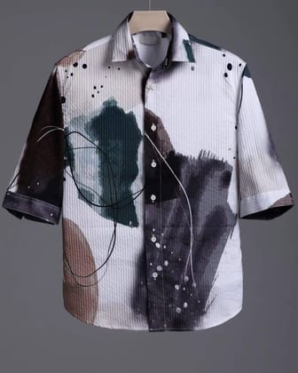Multiple Color Designing Printed with Classy Look Pop-corn Shirt by GlamaStitch-M