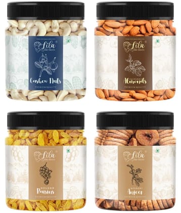 Lila Dry Fruits Mixed Fruits 400 g Pack of 4