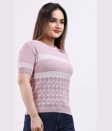 FEVERFEW Pink Cotton Linen Women's Regular Top ( Pack of 1 )