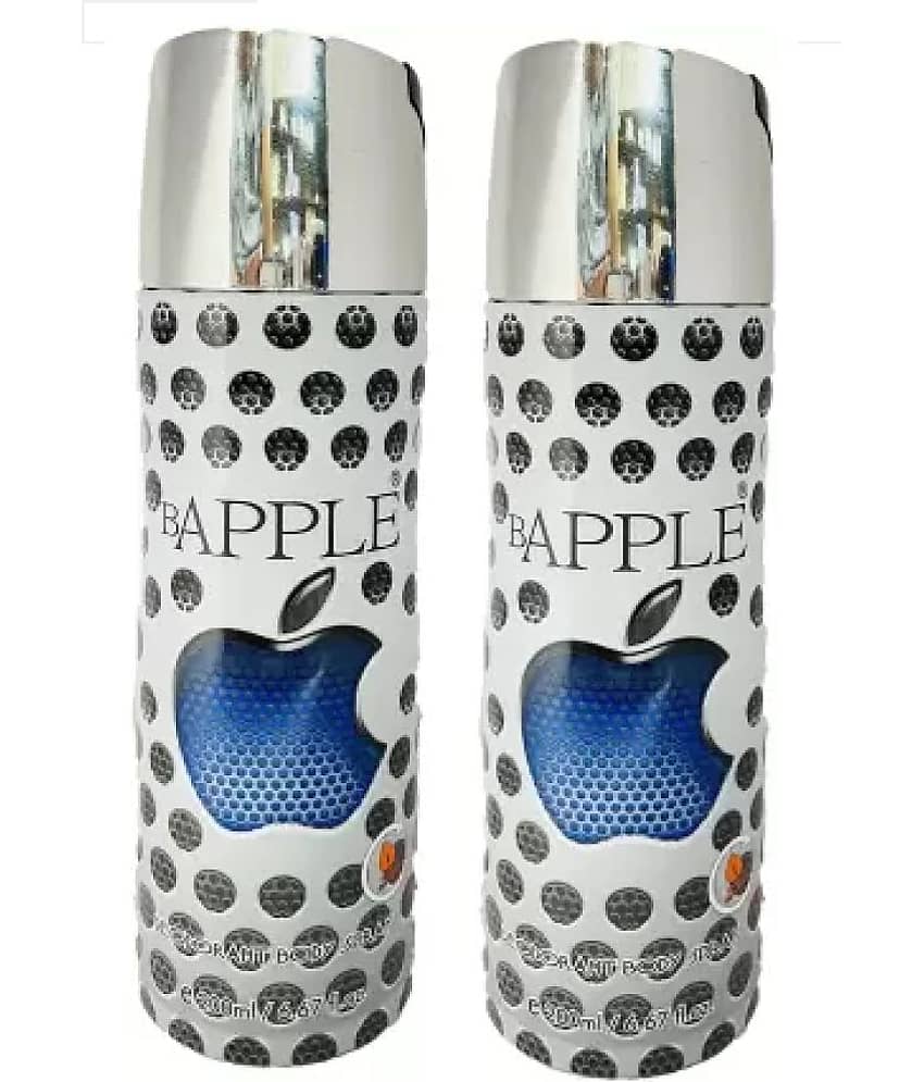 St Louis BAPPLE DEODORANT , 200ML EACH , PACK OF 2 Body Spray - For Men & Women