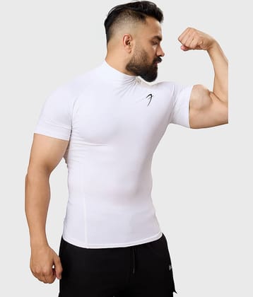 Fuaark Black Polyester Slim Fit Men's Compression T-Shirt ( Pack of 1 )
