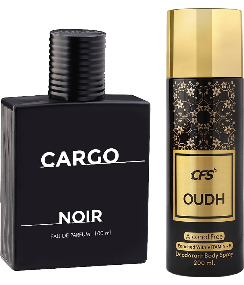 CFS Cargo Noir EDP Long Lasting Perfume & Oudh Black Deodorant Body Spray