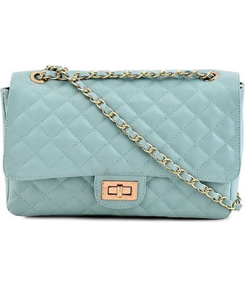 SAKWOODS Sling Bag PU Set of 1 ( Blue )