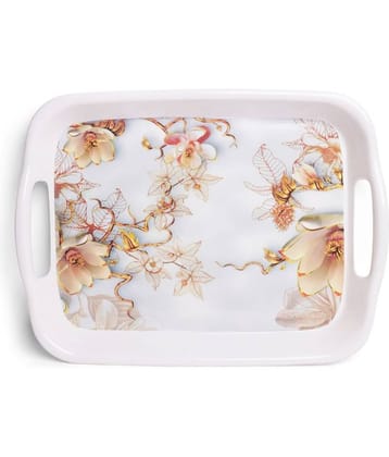 HomePro - Fancy Design Tray Multicolor Serving Tray ( Set of 1 )