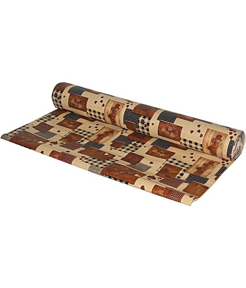 Single PVC Beige Kitchen Shelf Cover Cover