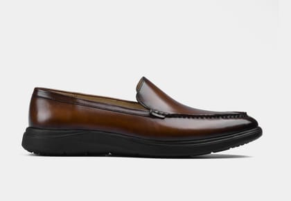 Brown Patina Slip-ons | Aero-Flex (Sale)-UK 9