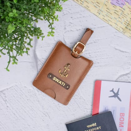 PERSONALISED TRAVEL TAG - TAN-Tan