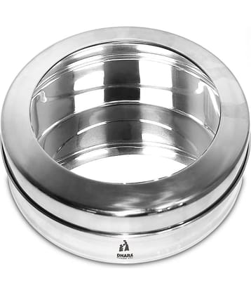 Dhara Stainless Steel Celina Large Steel Grey Food Container ( Set of 1 )