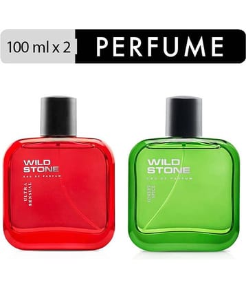 Wild Stone Spice and Ultra Sensual EDP Perfume 100ml Each (Pack of 2) Eau de Parfum - 200 ml (For Men & Women)