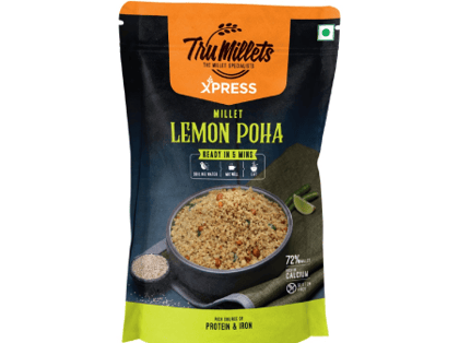 Xpress Tru Millet Lemon Poha 180gms - Instant Ready Mix - 5 Minutes