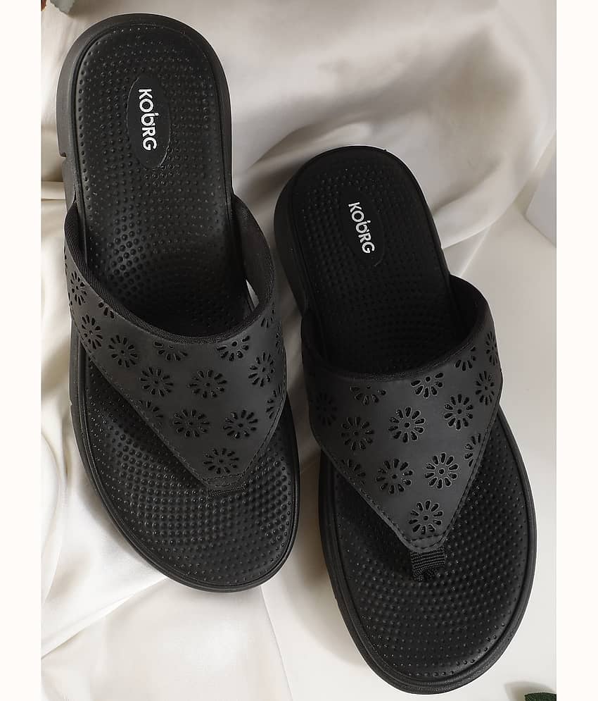 koburg Black Women's Flats