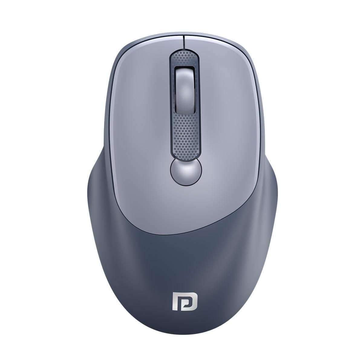 Portronics Toad 7 Wireless Mouse, Bluetooth 5.3V & 2.4 GHz Wireless (Grey)