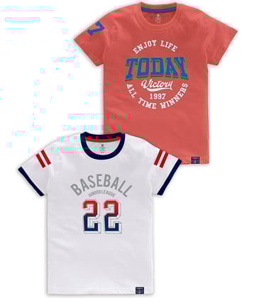 CODEZ Pack of 1 Boys Cotton Blend T-Shirt ( Multi Color )