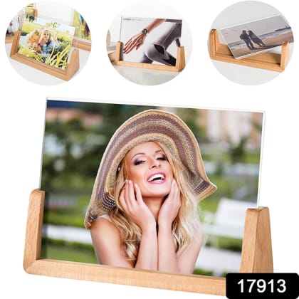 &nbsp;Wooden Picture Stand, Photo Frame Stand (1 Pc)