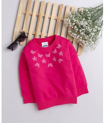 BUMZEE Pink Girls Full Sleeves Sweatshirt Age - 12-18 Months