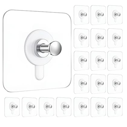 Stainless Steel Wall Hooks 20 Pcs – Ideal for Heavy Items & Easy Installation by Ruhi Import Store Stainless Steel Wall Hooks 20 Pcs – Ideal for Heavy Items & Easy Installation by Ruhi Import Store