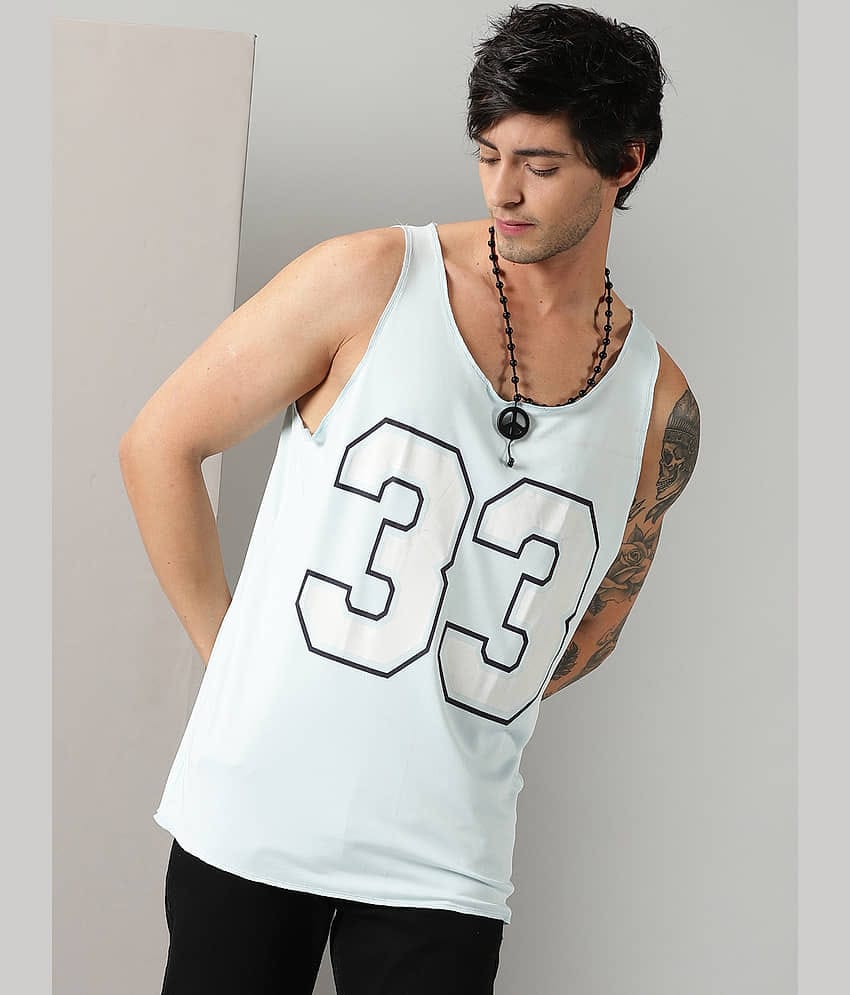 RodZen Pack of 1 Polyester Gym Vest For Men ( Blue )