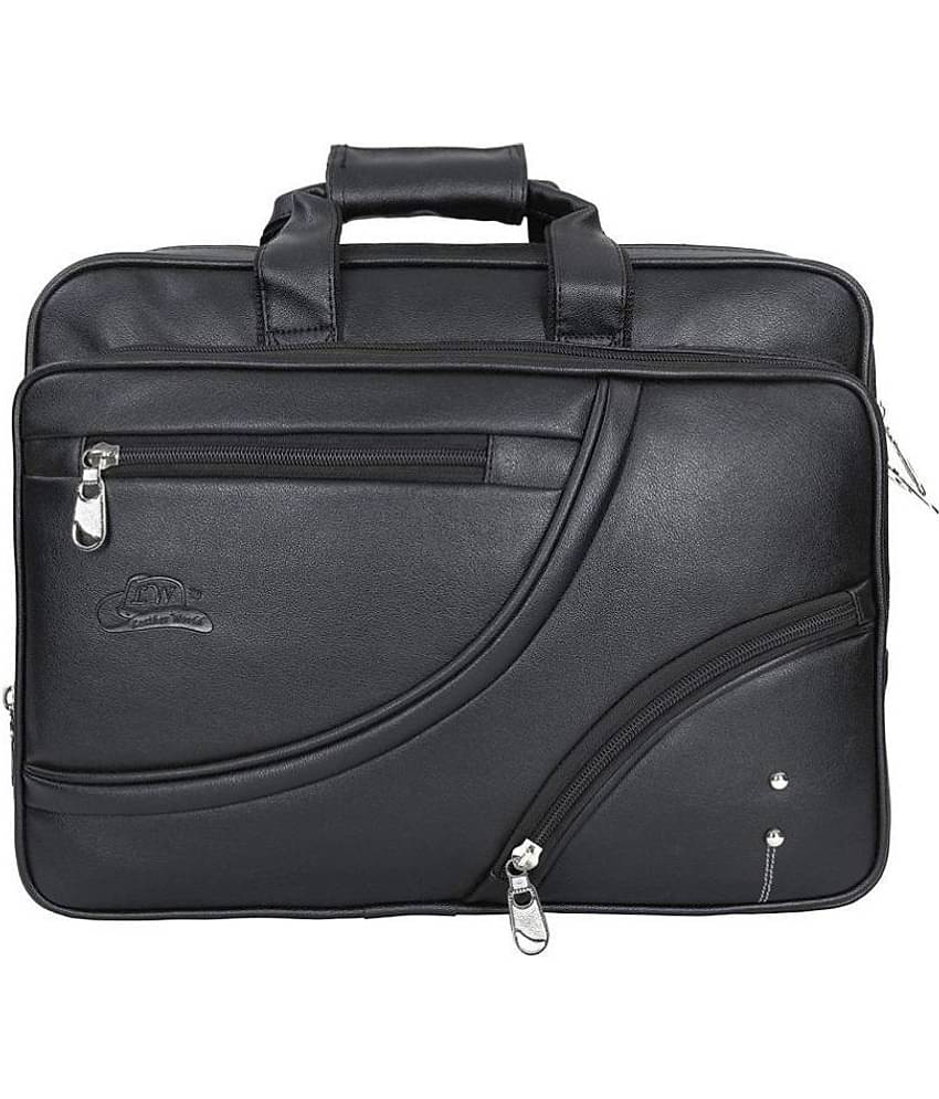 Leather Gifts Laptop Bag Black Leather Office Bag